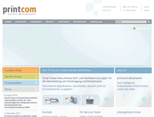 Tablet Screenshot of printcom-gmbh.de